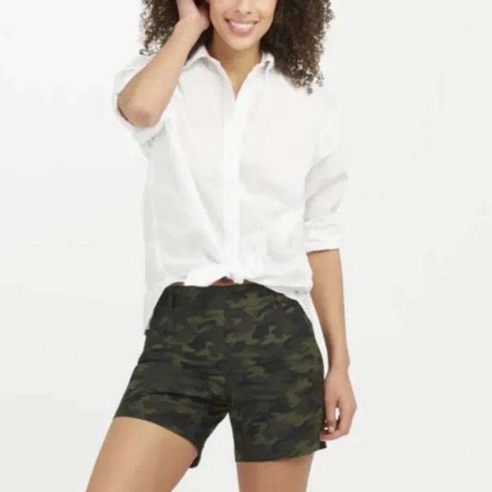 NEW Spanx Sunshine Shorts Camo